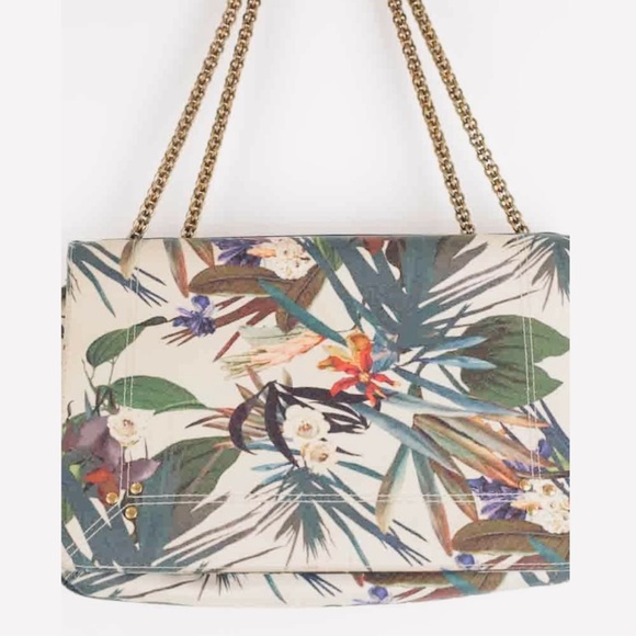 Jerome Dreyfuss Tropical Print Bobi Fabric/Leather Bag HTF!